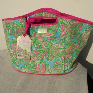Lily Pulitzer Large Insulated Beverage Bucket Tote NWT